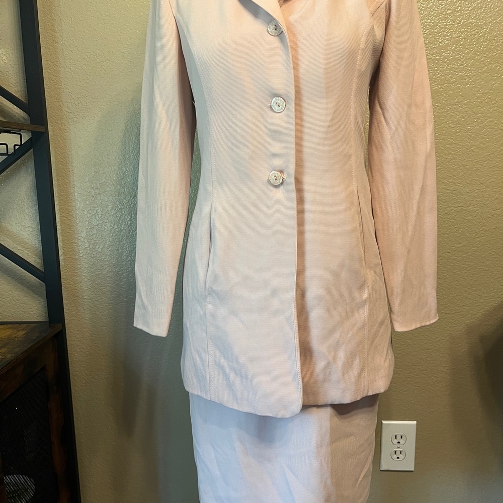 Vintage J.W. Traci Pink Skirt Suit Set
